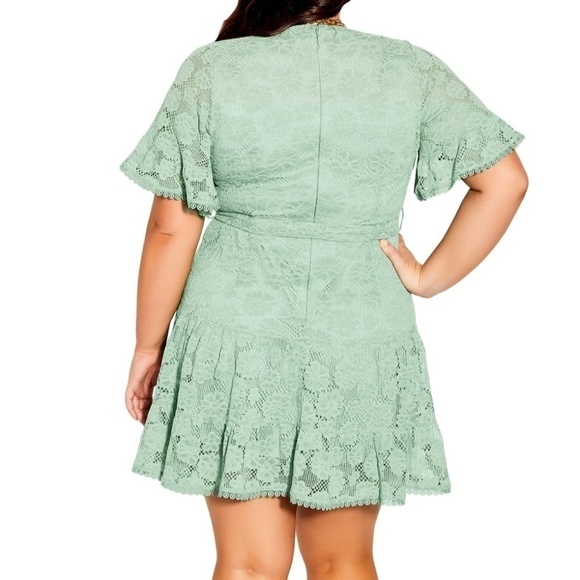 City Chic Navy Lace Dress - Picture 2 of 7